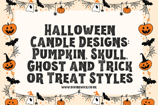Halloween Candle Designs: Pumpkin, Skull, Ghost and Trick or Treat Styles