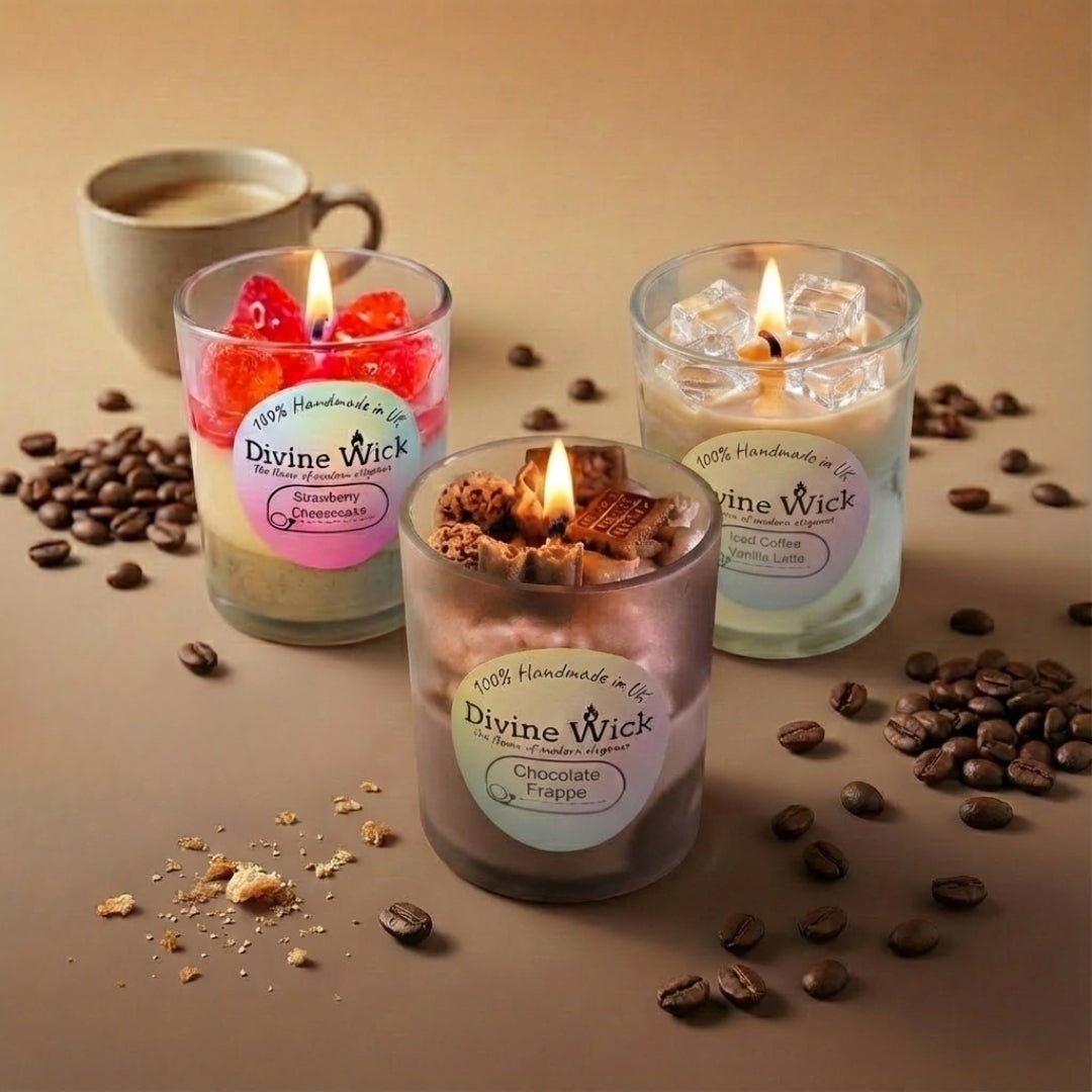 Café & Bakery handmade scented candles by Divine Wick