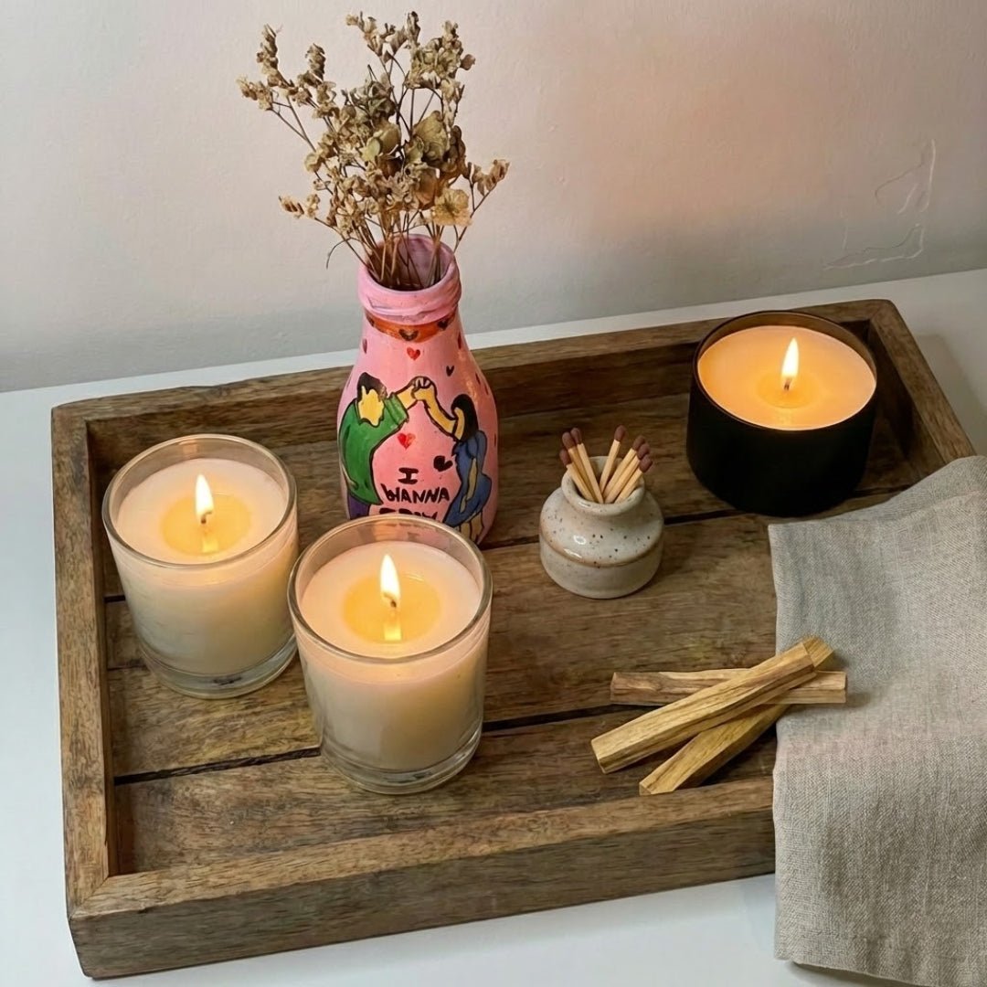 The Essentials handmade scented candles by Divine Wick