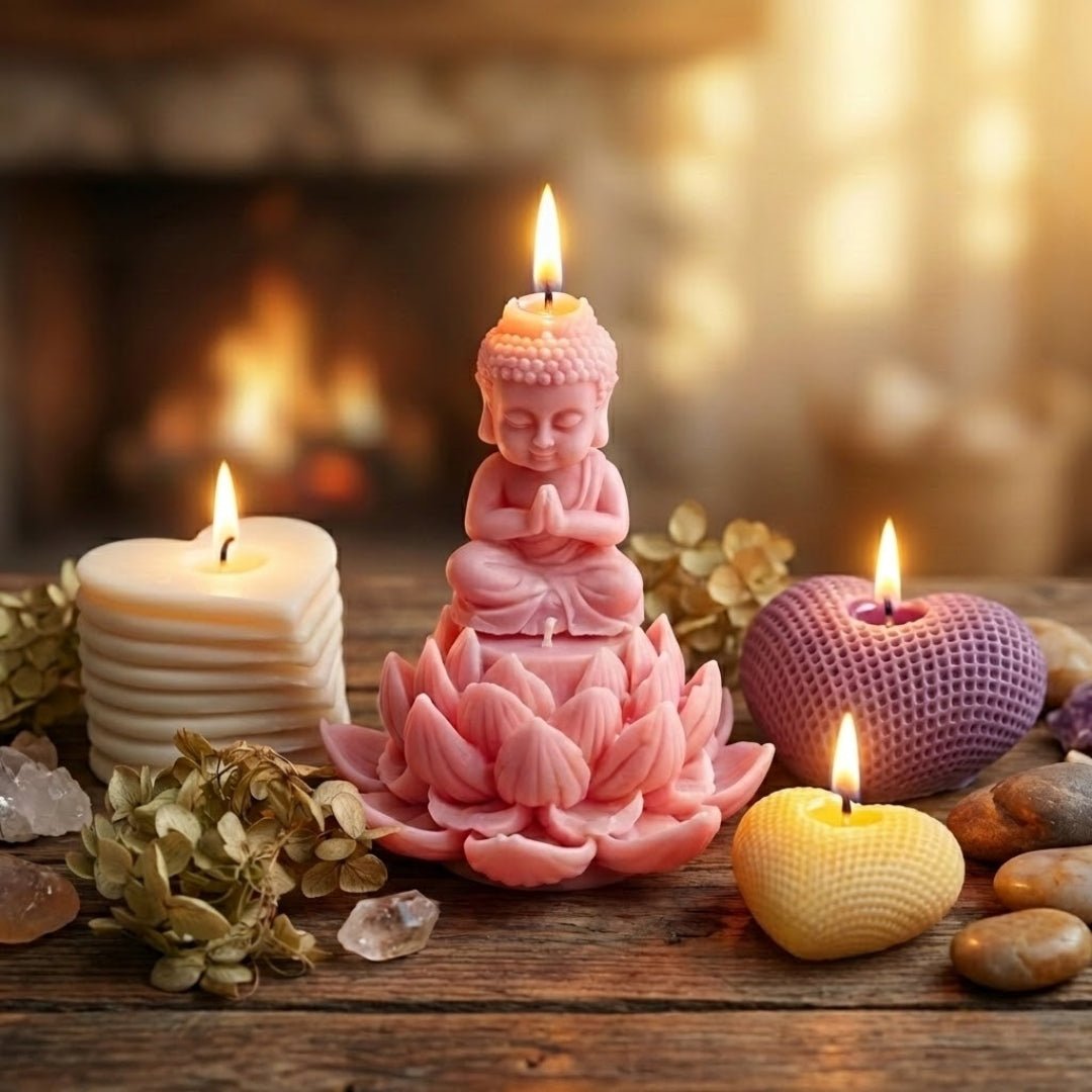 Natural handmade candles for calm UK home décor