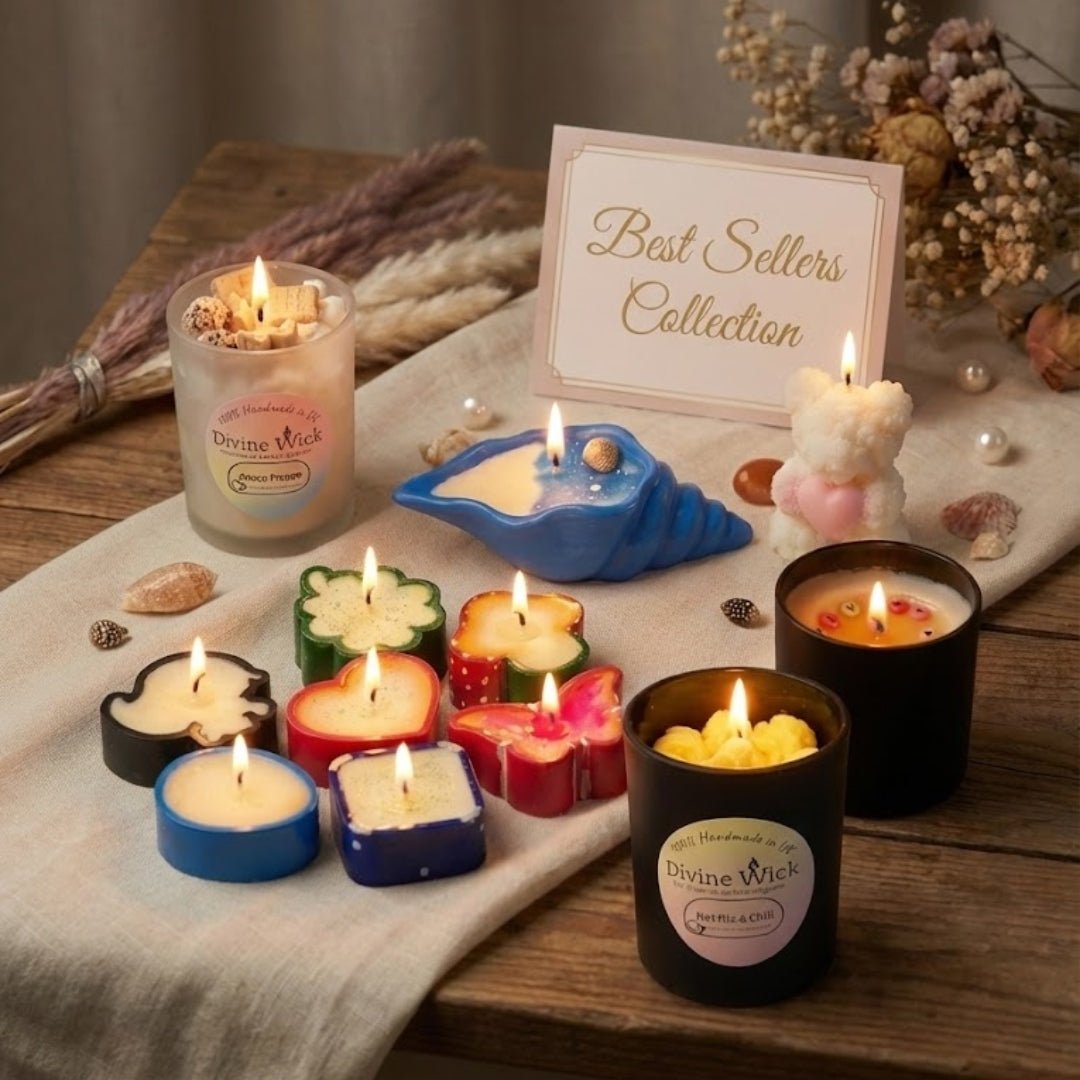 Best Sellers handmade scented candles by Divine Wick