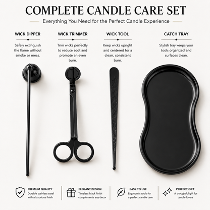 4-Piece Candle Care Kit – Luxury Candle Accessories Set