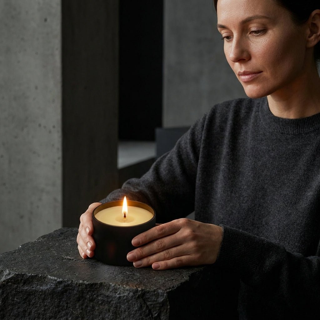 Tin Candles with high-quality soy wax and cosy glow