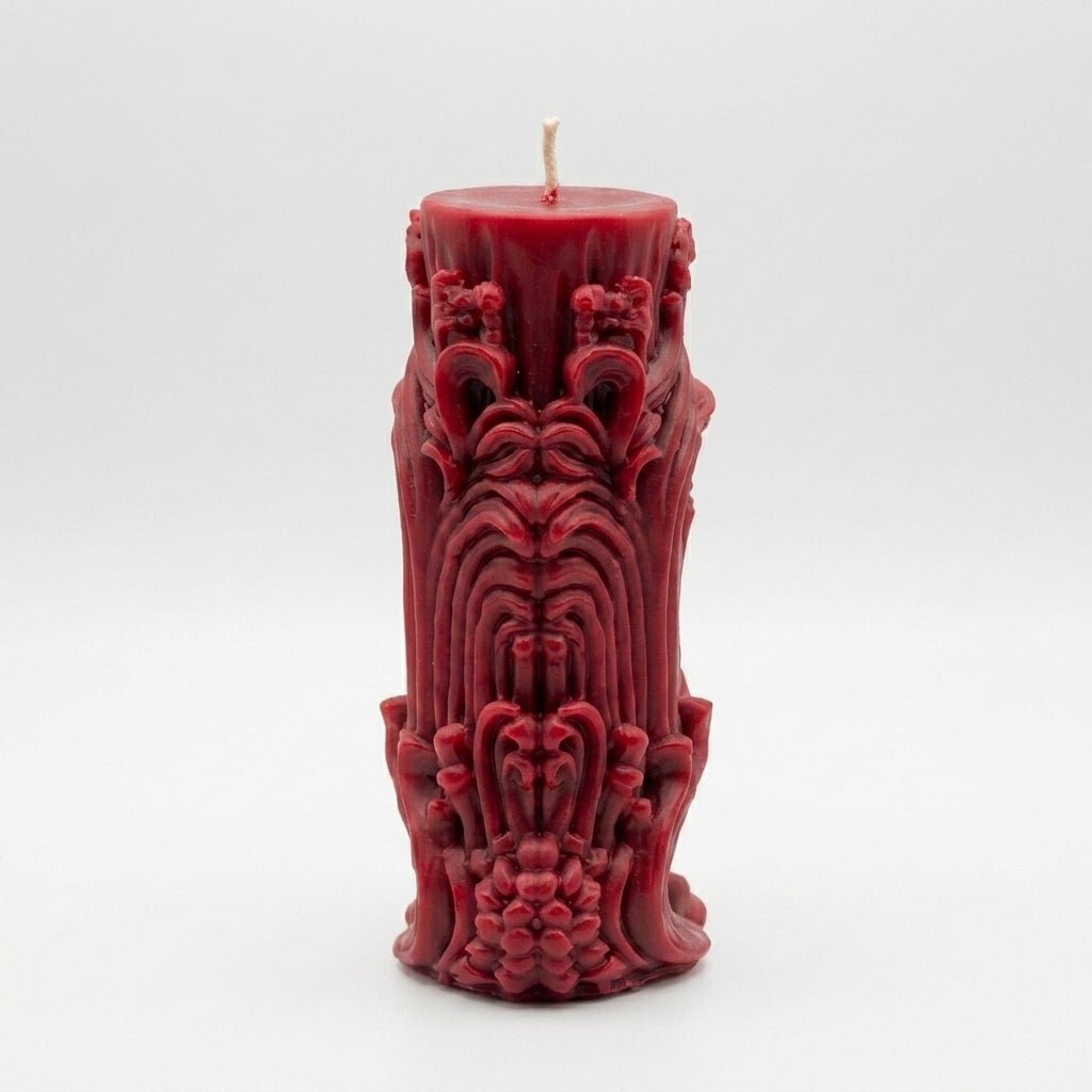 Scented handmade candles with flower fragrance option