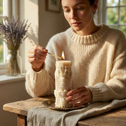 Handmade candles for weddings and dinner tables UK