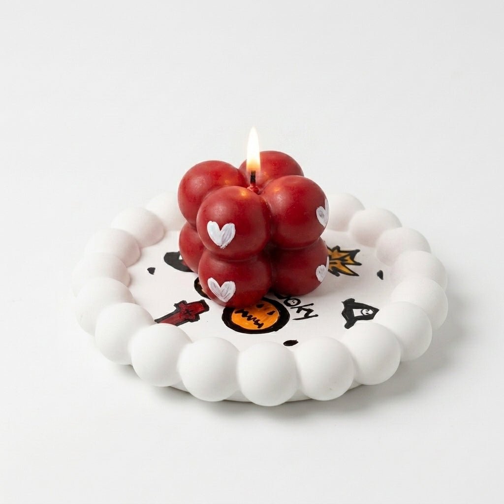 Handmade candles for shelves and bedside styling UK
