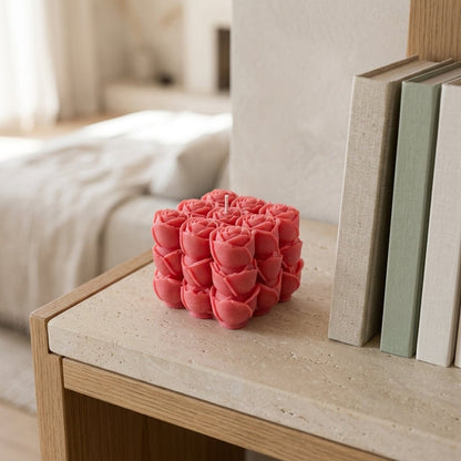 Cube Candle handmade scented candle by Divine Wick