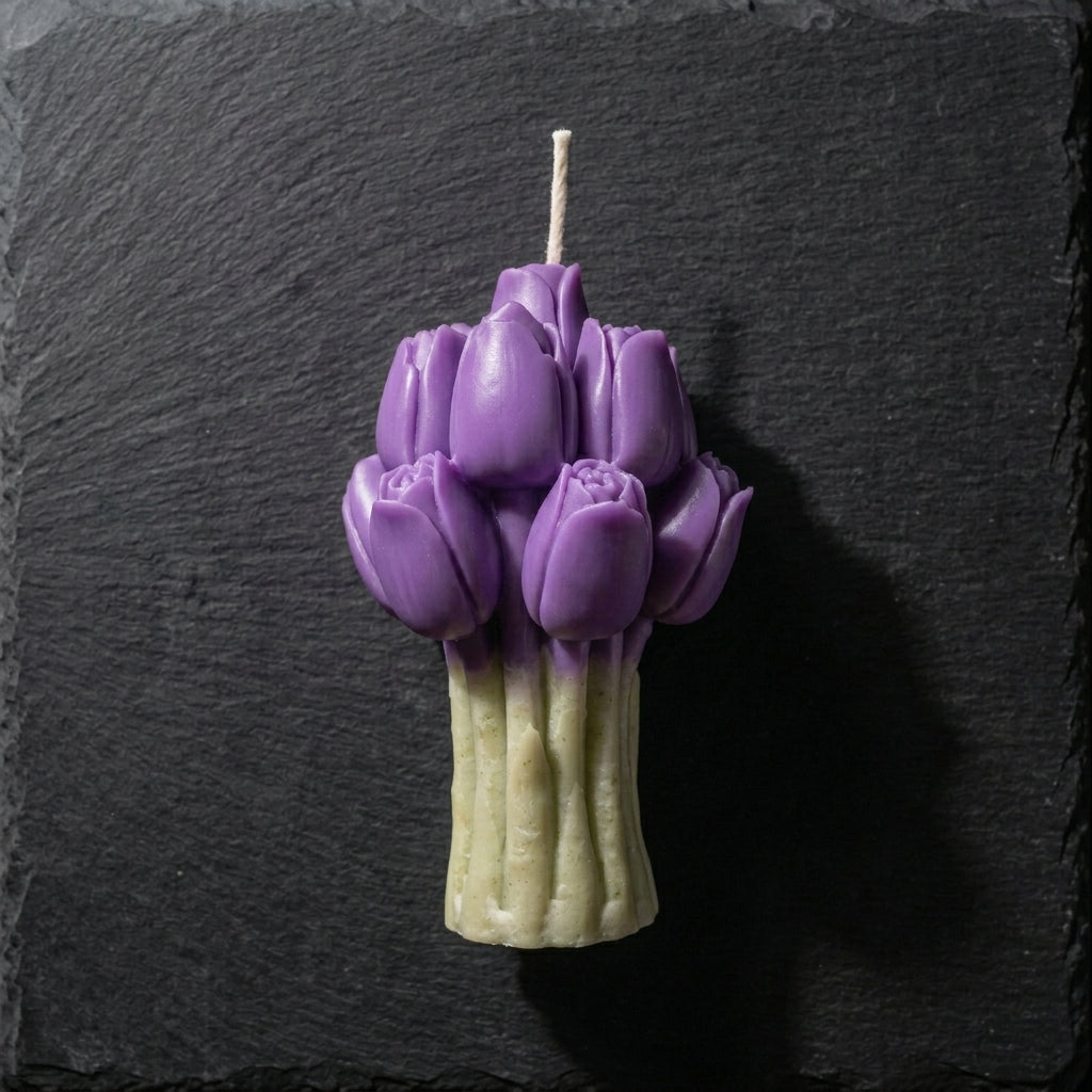 Tulip Candle handmade scented candles by Divine Wick