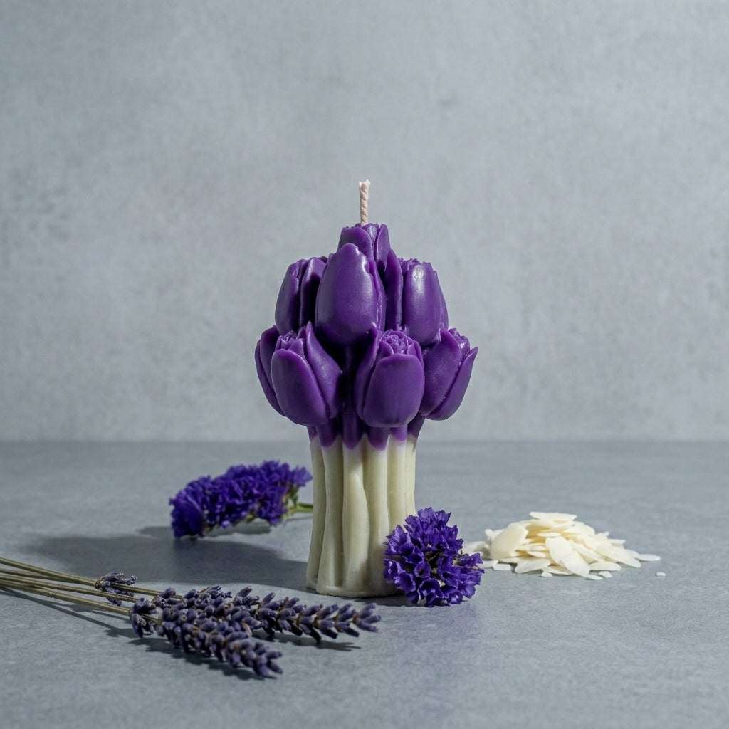 Tulip Candle premium soy wax home décor gift