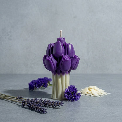 Tulip Candle premium soy wax home décor gift