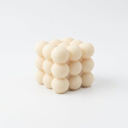 Handmade scented cube candle for minimalist room décor