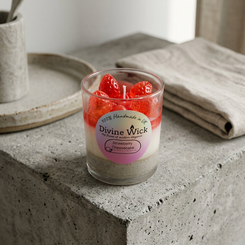 Cheesecake Candle – Handmade Scented Candle