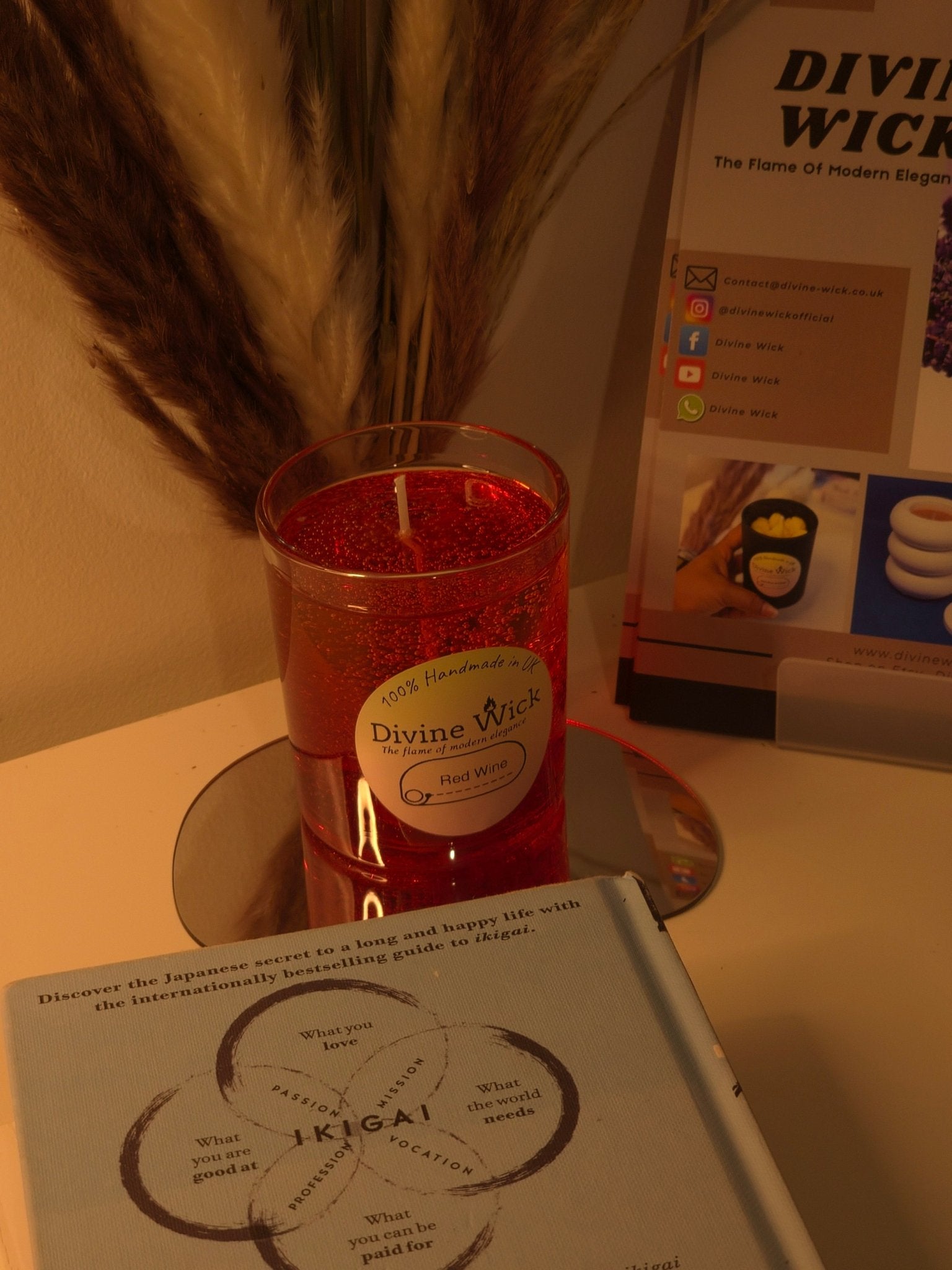Scented handmade candles for romantic gifts UK
