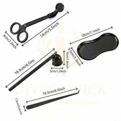 4-Piece Candle Care Kit – Luxury Candle Accessories Set