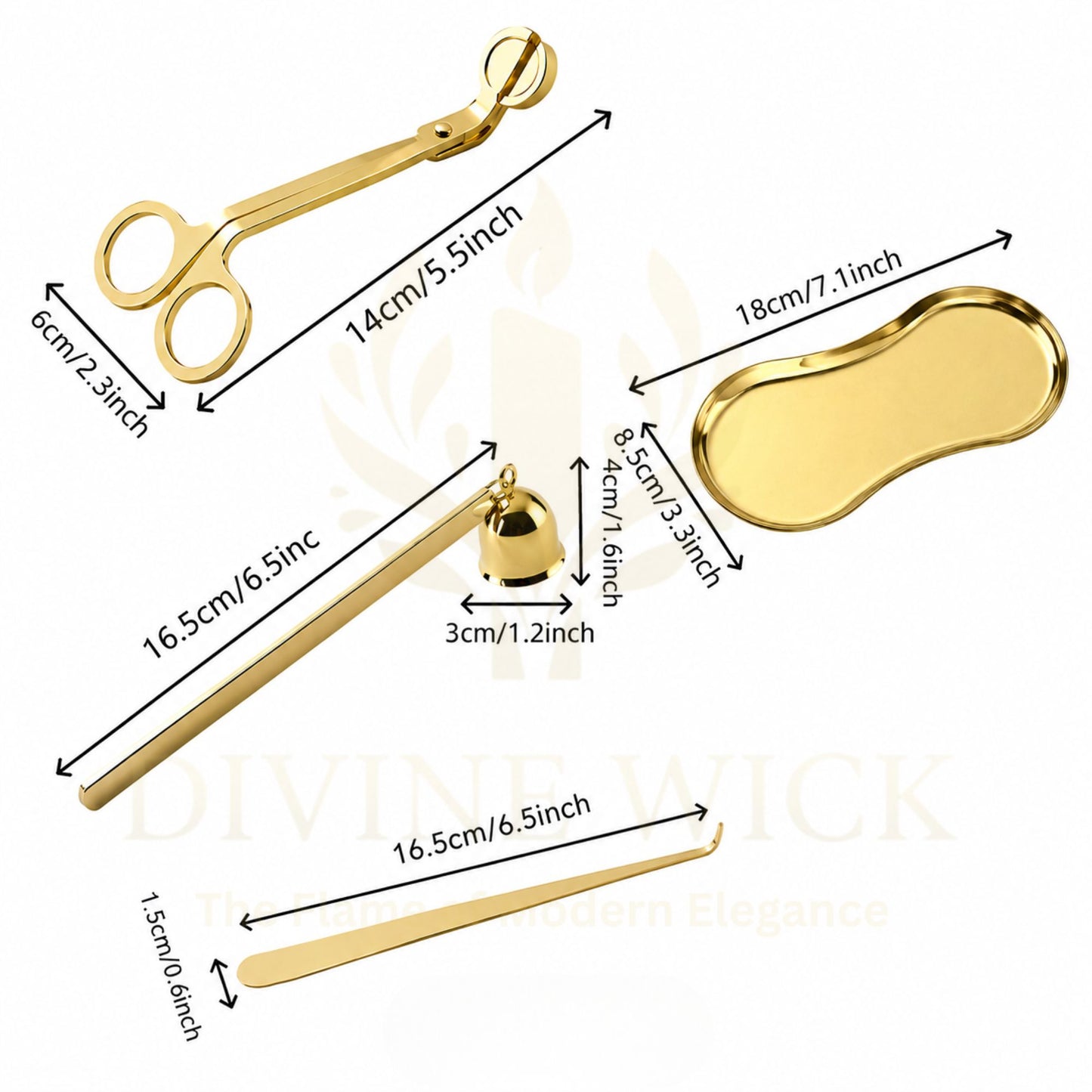 4-Piece Candle Care Kit – Luxury Candle Accessories Set